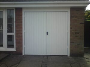 white side hinge garage doors